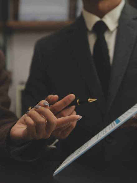Customer service good cooperation, Consultation between a Busine Customer service good cooperation, Consultation between a Businessman and Male lawyer or judge consult having team meeting with client, Law and Legal services concept.